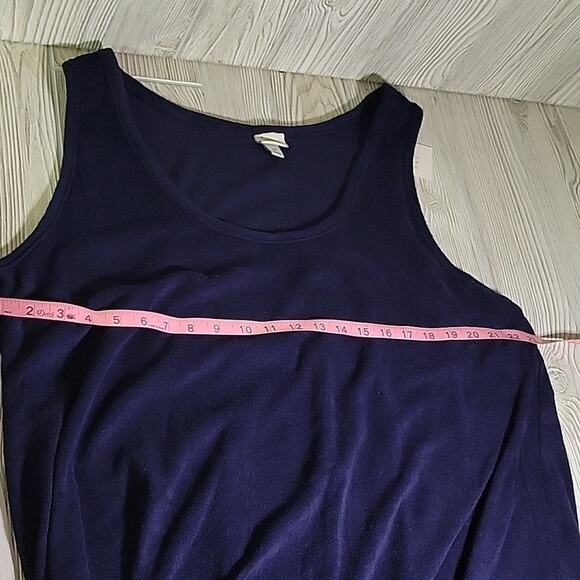 A New Day Navy Cotton Sleeveless Terry Mini Tank Shift Dress Womens Size 2X NWT - Picture 10 of 10